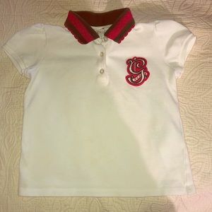GUCCI Girls Cotton Polo Shirt